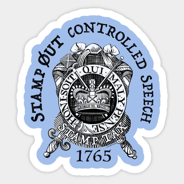 1765 Rights of Free Speech Sticker by DDGraphits